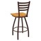 Holland Bar Stool Co 30" Swivel Bar Stool, Brnz Finish, Med Oak Seat X410 - alternate 4